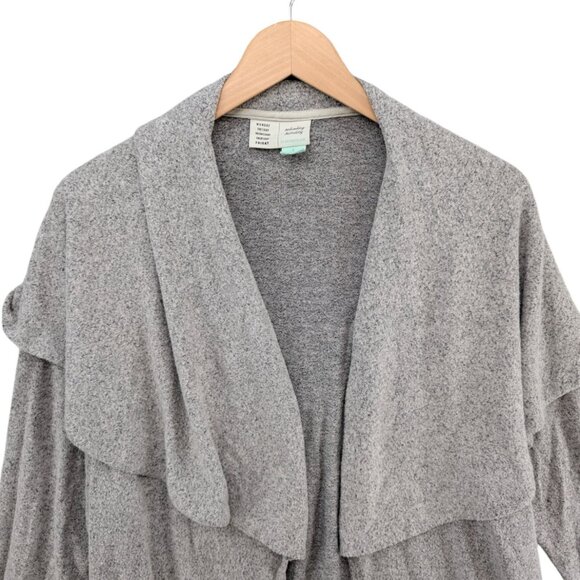 Saturday Sunday Anthropologie Open Cardigan Womens Grey Long Sleeve Sweater Sz S - Picture 4 of 9